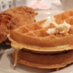 Chicken & waffles at Sylvia's (photo by MJ Byers)